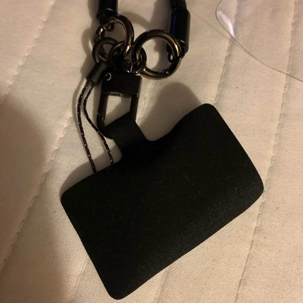 Cell Phone Lanyard, Universal 1 Crossbody -1 wrist phone strap, (Black)